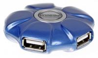 Smartbuy UFO SBHA-143-B голубой 4 порта Хаб USB2.0
