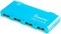 Smartbuy SBHA-6110B голубой 4 порта Хаб USB2.0