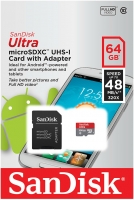 64 Gb Sandisk Ultra 48Mb/s SDSQUNB-064G-GN3MA Карта памяти MicroSDXC