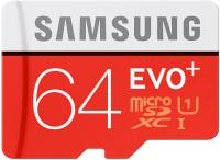 64 Gb Samsung EVO PLUS с SD adapter Карта памяти MicroSDHC
