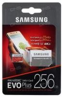 256 Gb Samsung EVO PLUS 100Mb/s MB-MC256GA/RU / Read 100Mb/s / Write 90mb/s Карта памяти MicroSDXC