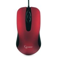 Мышь проводная Gembird MOP-400-R красный Бесшумны