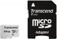 64 Gb Transcend class 10 95Mb/s TS64GUSD300S-A Карта памяти MicroSDXC