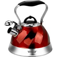 VITESSE VS-1119 красный  Чайник со свистком