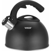 Чайник со свистком VITESSE VS-1124NEW черный 2,7л
