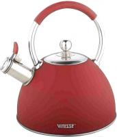 Чайник со свистком VITESSE VS-1130 красный 2,7л