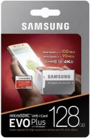 128 Gb Samsung EVO PLUS 100Mb/s MB-MC128GA/RU / Read 100Mb/s / Write 90mb/s Карта памяти MicroSDXC