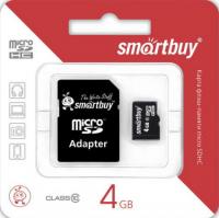 4 Gb SmartBuy class 10 Карта памяти microSDHC