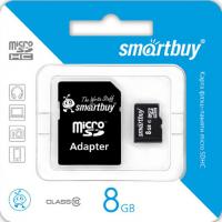 8 Gb SmartBuy class 4 Карта памяти MicroSDHC