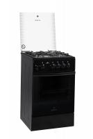 Greta 1470-07 черная.ст+чугун.решетка Плита газовая