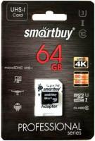64 Gb SmartBuy class10 PRO90/70Mb/s MicroSDXC 