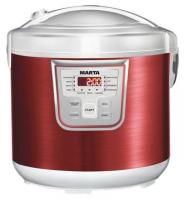 MARTA MT-1973 бело-красный  Мультиварка