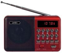 Радиоприемник Perfeo Palm красный FM/MP питание U