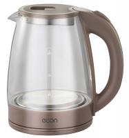ECON ECO-1847KE Чайник стекло, бежевый