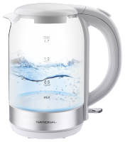 NATIONAL NK-KE17325 белый  Чайник