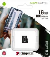 16 Gb MicroSDHC Kingston class10 100Mb/s б/ад Canv
