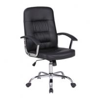 BRABIX Bit EX-550 хром, экокожа, черное