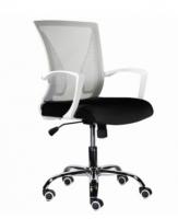 BRABIX Wings MG-306 пластик бел/хром сетка сер/чер