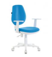 BRABIX Fancy MG-201W с подлок пластик белый голубое