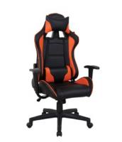 BRABIX GT Racer GM-100 экокожа, черное/оранж