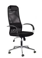 BRABIX Pilot EX-610 CH premium хром ткань-сетка черное