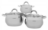 ALBERG AL-2003 кастрюли 2,0/3,0/4,0л  Набор посуды
