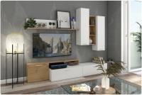 Стенка Грация дуб дикий / белый