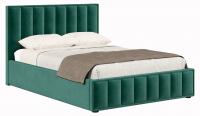 Кровать Анкона велюр зеленый