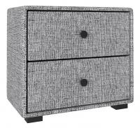 Тумба прикроватная Tango рогожка серая