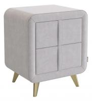 Тумба прикроватная Софи 2 Галька (велюр)