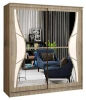 Шкаф-купе Элегант №1 2,0 м (Ясень шимо темный)