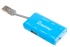 Smartbuy SBRH-750-B голубой Хаб+Картридер USB2.0